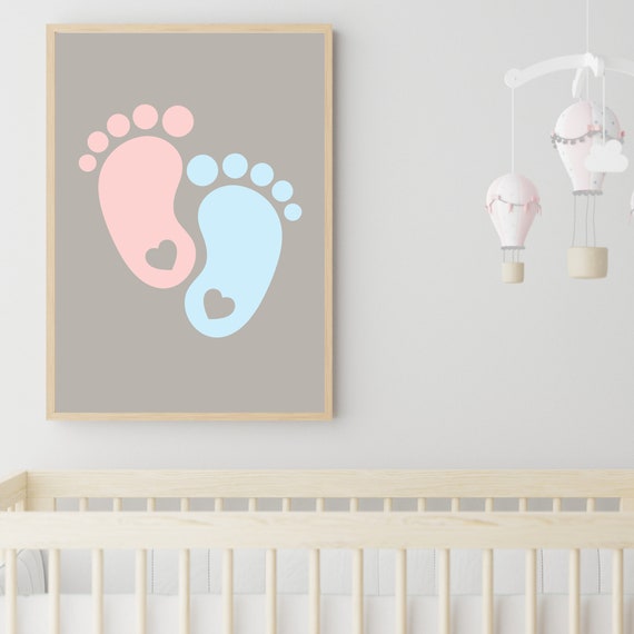 Disok Portafoto Per Impronte Baby Boy, Blu, Idea Regalo Per Battesimo - 5
