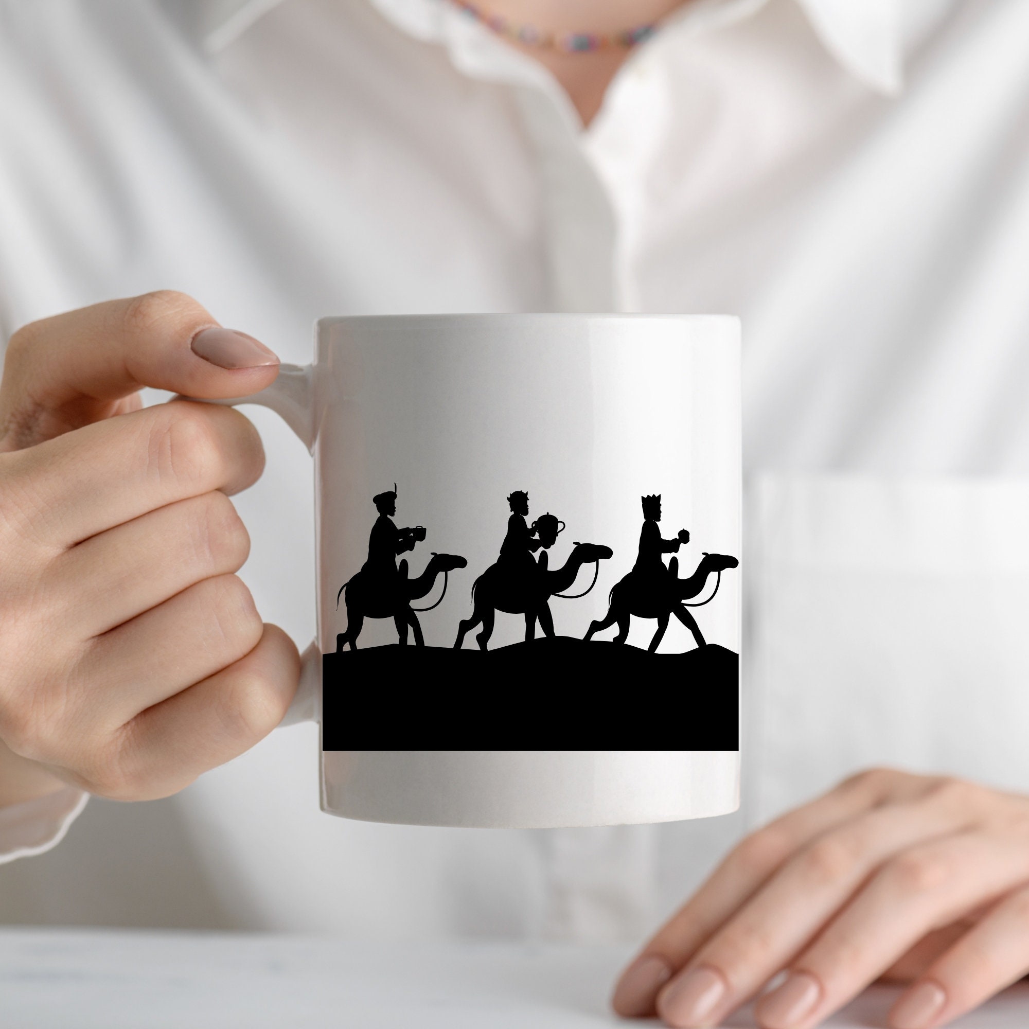 Three Wise Men | Instant Downloads | Black & White | PNG, JPG, SVG