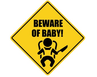 Beware of Baby Windshield Decal | Funny Car Sticker (Digital Download)
