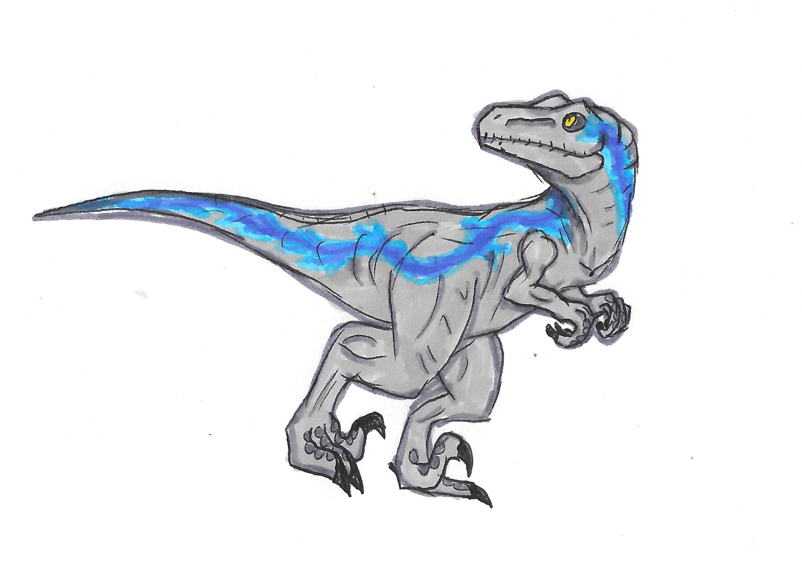 Blue Velociraptor jurassic World - Etsy