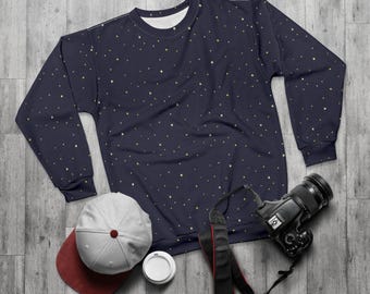 Stellar Style: All-Over Starry Night Sweatshirt