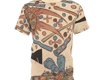 Nuremberg 1561 UFO Sighting Tee, Middle Ages Celestial Print