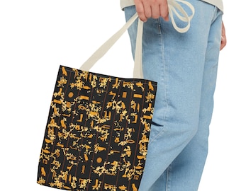 Hieroglyphics Tote Bag (AOP)