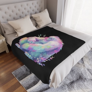 Cozy Bigfoot Microfiber Blanket