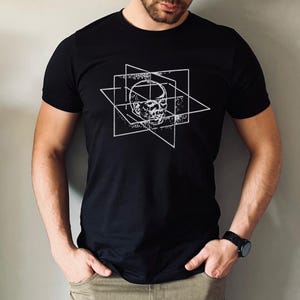 CIA Gateway Process T-Shirt | Astral Projection Consciousness Map | Remote Viewing Out of Body Experience Science Gift