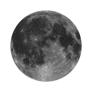 Lunar Surface Round Rug, Space Exploration Floor Cover