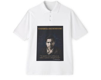 Ramanujan Quote Men's Piqué Polo