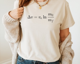 Maglietta Rocket Equation: Fisica, Ingegneria, Voli Spaziali