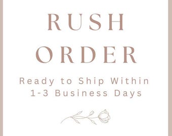 Rush Order Upgrade – Priority Processing & Expedited Shipping
