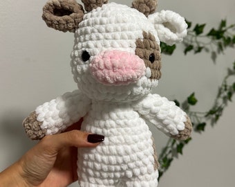 Crochet Amigurumi Cow Plushie