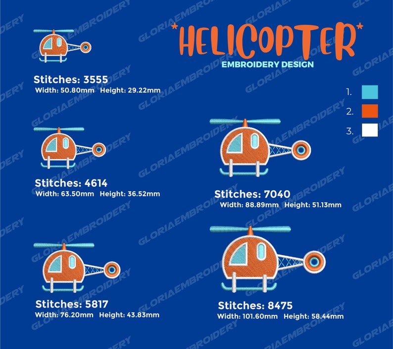 Helicopter Embroidery Design (patterns), Machine Embroidery Patterns ...