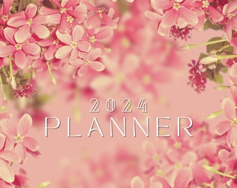 Agenda hebdomadaire 2024 floral