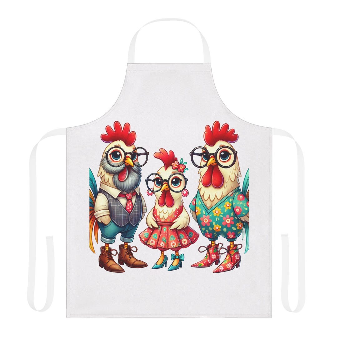 Apron, Roosters Party Design, Personalized Chef's Apron, Fun Cooking ...
