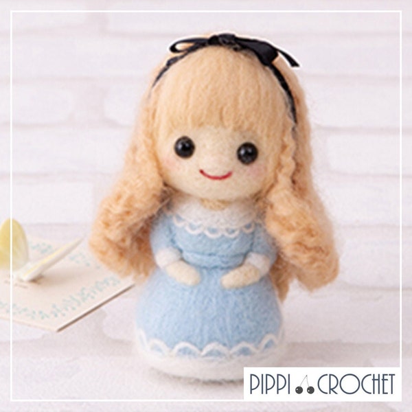 japanese hamanaka Needle Felting Kit〈Blonde hair girl〉