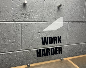 Motivierendes minimalistisches Wandschild