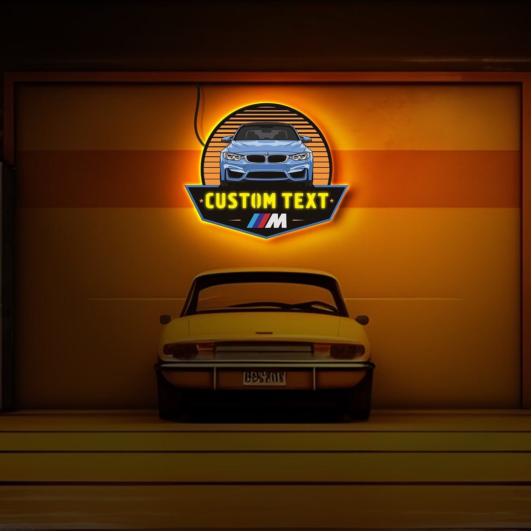 BMW Neon Sign Custom BMW Sign BMW Led Sign Bmw Lights Bmw Etsy