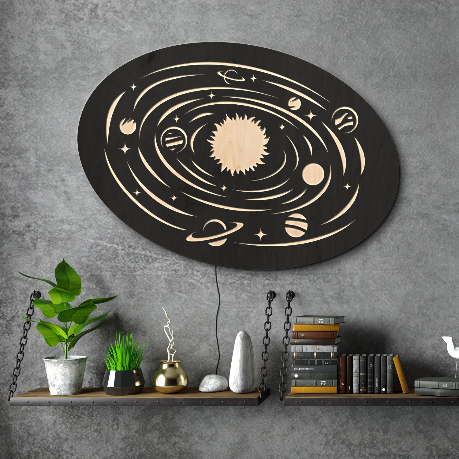 Solar System Light, Solar System Night Light, Solar System Lamp, Solar