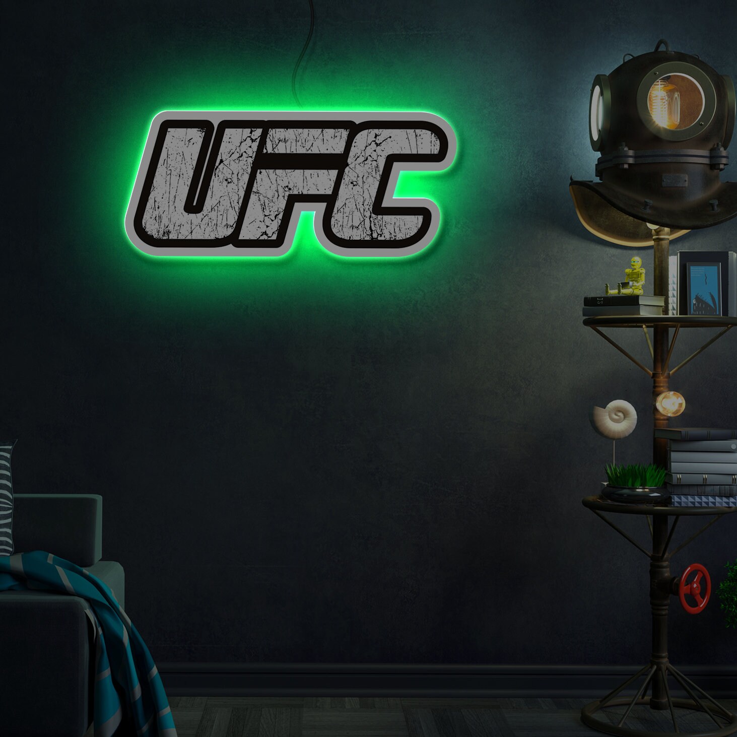 UFC Led Sign UFC Logo Sign UFC Neon Sign Ufc Light Ufc Etsy