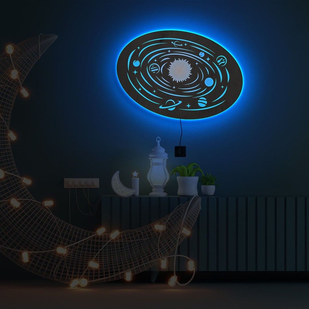 Solar System Light, Solar System Night Light, Solar System Lamp, Solar