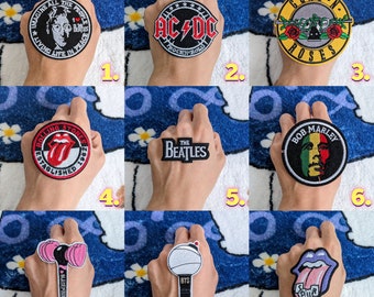 The Beatles ACDC Rolling Stones Bob Marley Black Pink BTS Sour Music Band Iron on patch