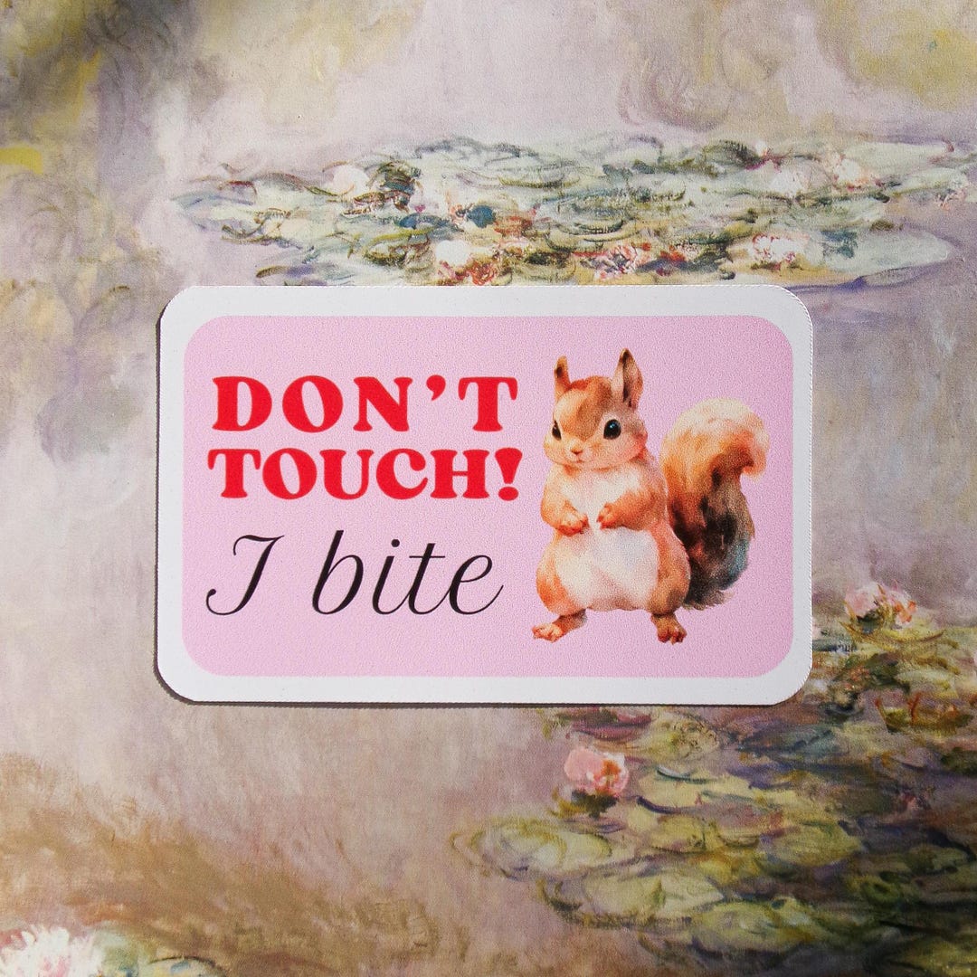 Don't Touch! Sticker | Laminated, Water-resistant Sticker | Planner ...