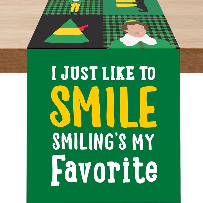 Buddy the Elf Christmas Decorations Funny Christmas Table Etsy