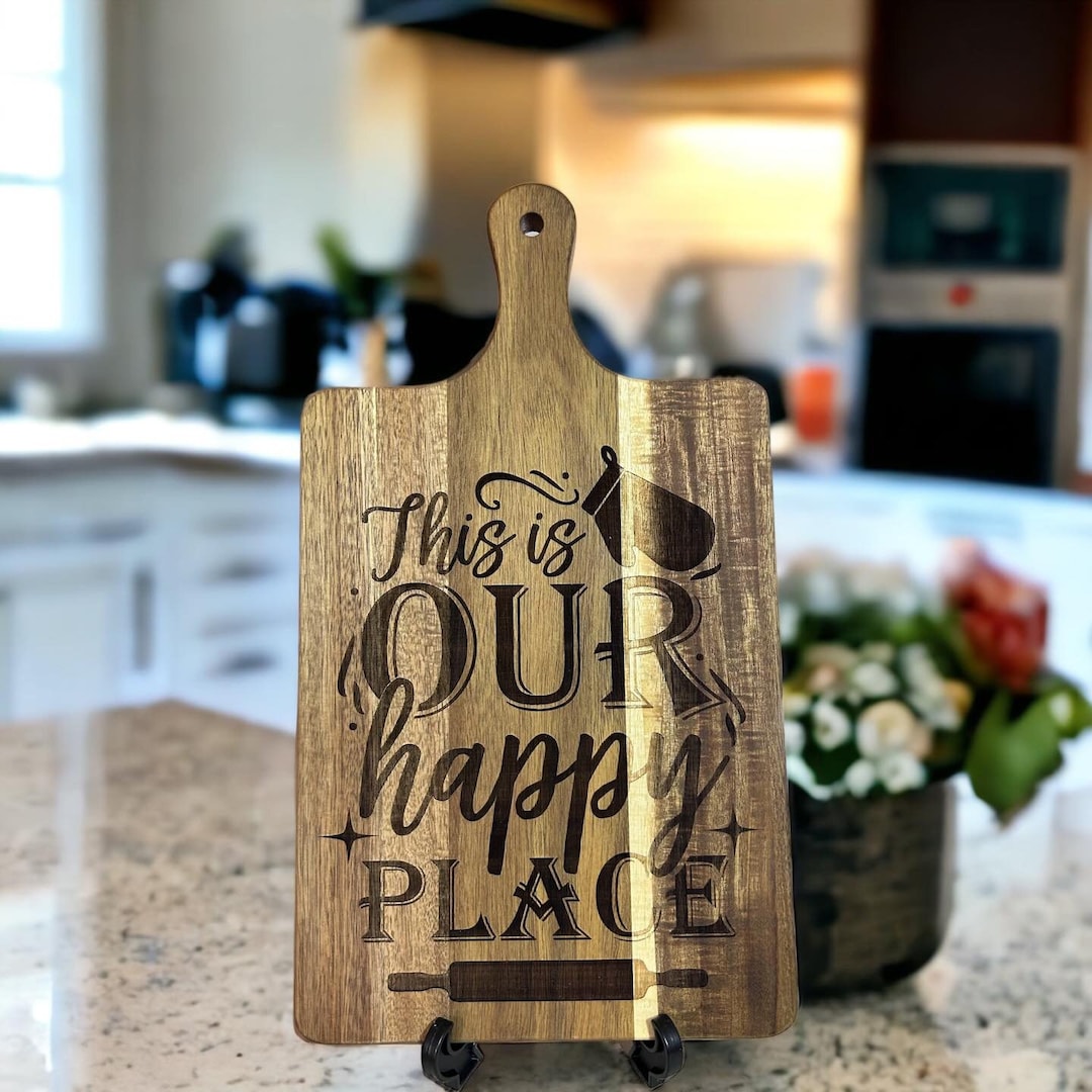 Cutting Board, Laser Engraved, Acacia Wood 9x 16 Etsy
