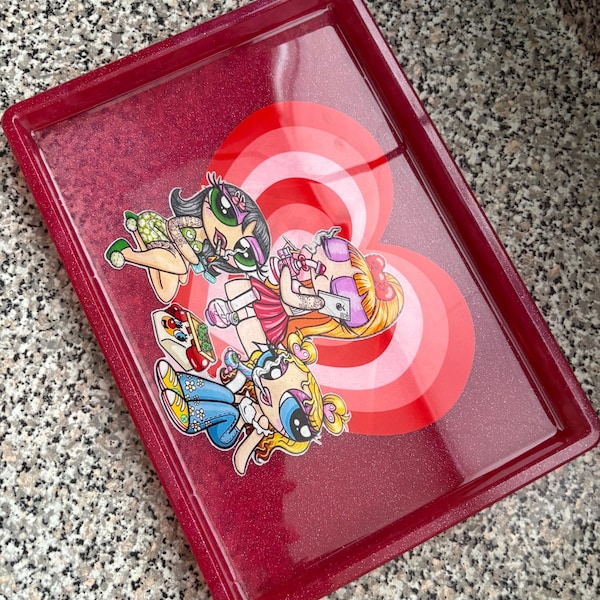 Power Puff Girl Rolling Tray