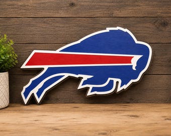 Buffalo Bills Man Cave Football Gift Handmade Homemade Door sign Wall