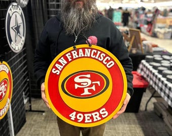 Handmade 49ers Wooden Sign: San Francisco NFL Wall Art