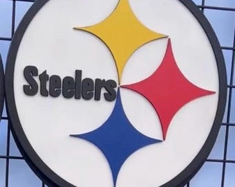 Pittsburgh Steelers Wooden Wall Art: NFL Sports Fan Gift