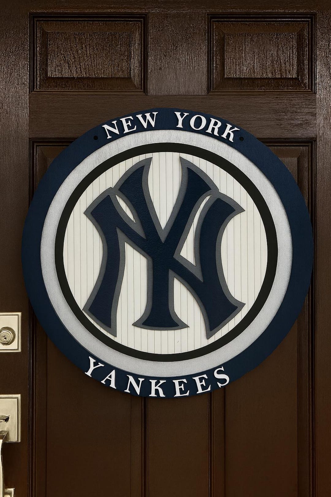 New York Yankees Gift Handmade Homemade 18 Inch Door Sign Wall - Etsy