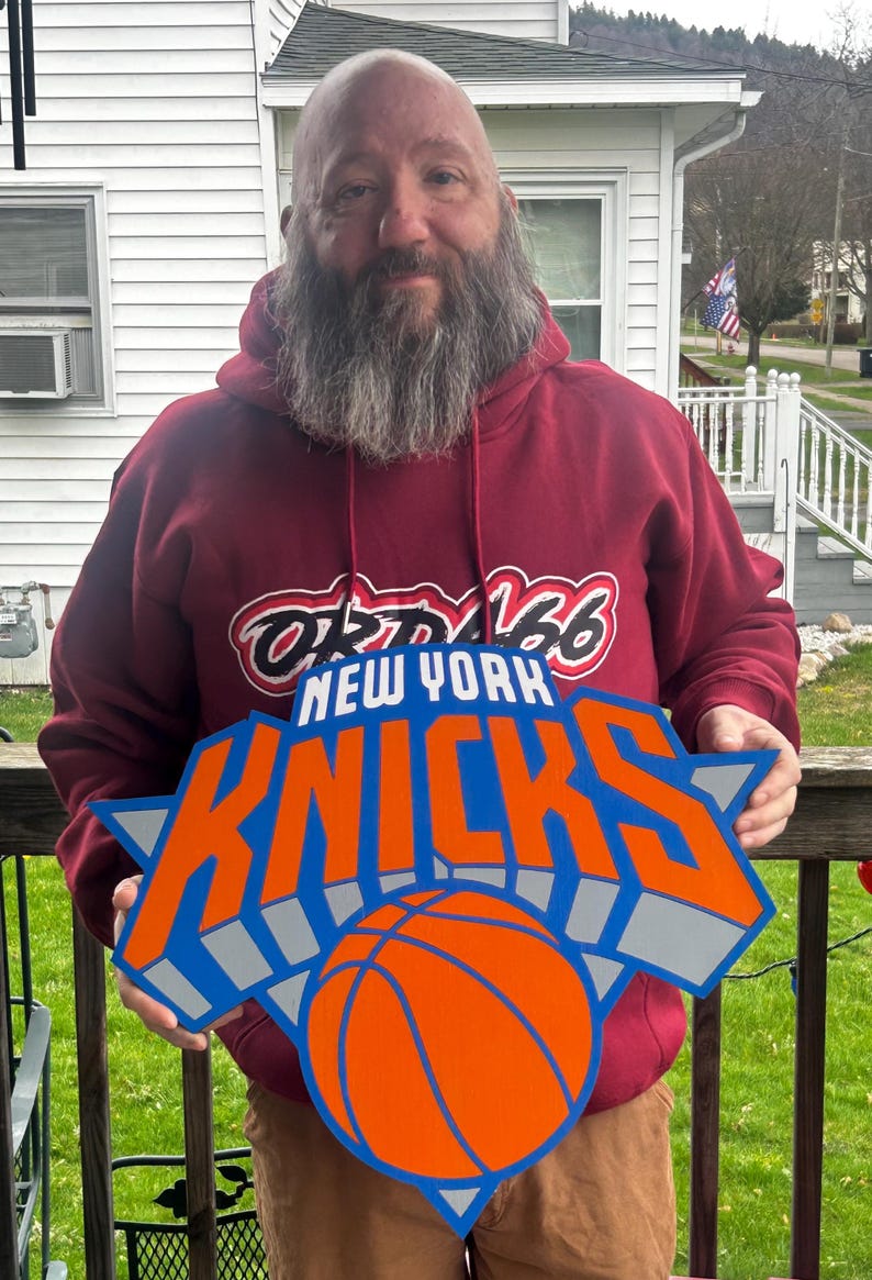 New York Knicks 3D Layered Wood Sign | Hand-painted NBA Wall Decor - Etsy