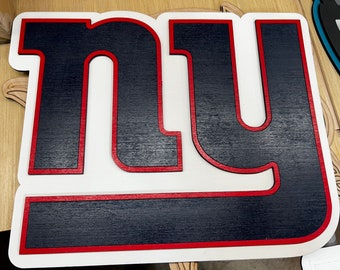 New York Giants Man Cave Football Gift Handmade Homemade Door sign Wall