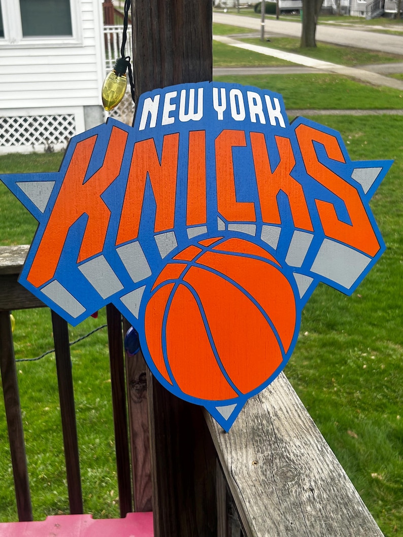 New York Knicks 3D Layered Wood Sign | Hand-painted NBA Wall Decor - Etsy