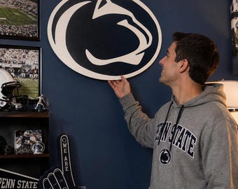 Penn State Nittany Lions Sign: Handmade Wooden PSU Wall Art