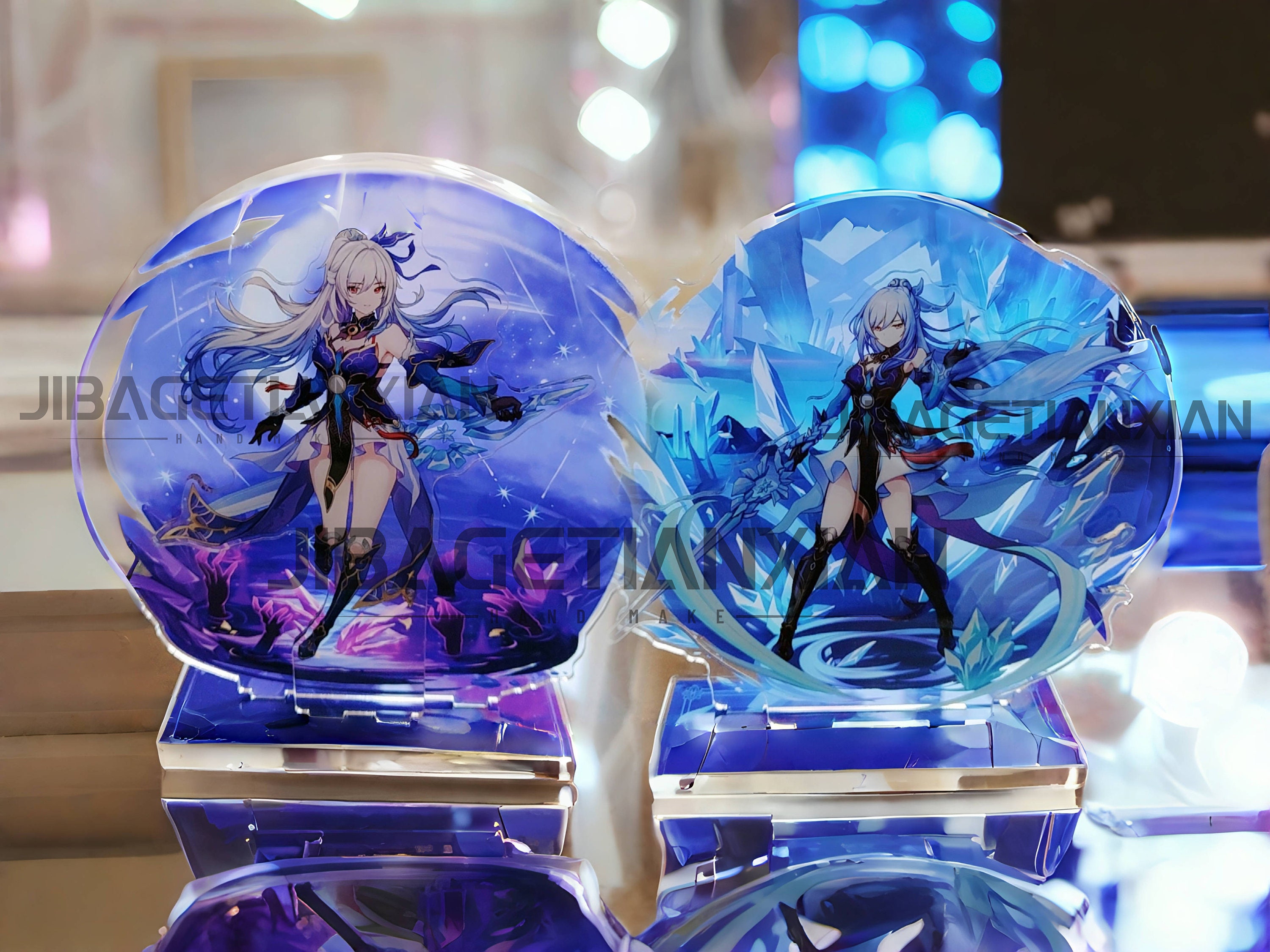 Preventa Hokai Star Rail: Jingliu acrílico Standee, Honkai Star Rail Art Charms, regalo hecho a mano