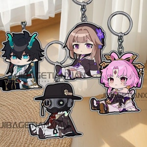 Honkai: Star Rail Acrylic Standee,Fu xuan,Herta,Dr. Ratio,Screwllum,Imbibitor Lunae,Honkai Star Rail Faondom Charm Gift