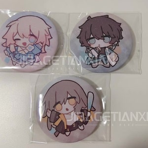 Honkai Star Rail: Dream trip Keychain/Badge ,Blade,Imbibitor Lunae,March 7th,Stelle,Dan Heng,Silver Wolf,Bronya,Himeko,Star Rail Art Charms