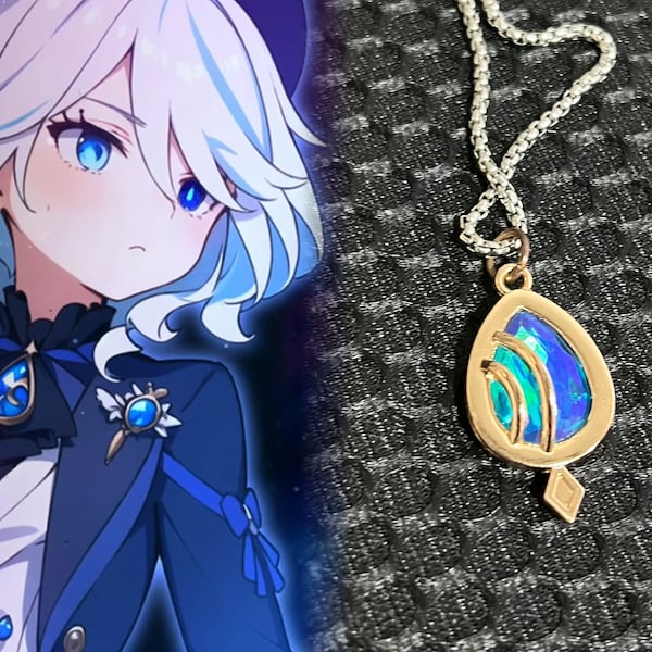 Personnalisable, collier Genshin Impact Furina, cadeau fait main de charme Fandom