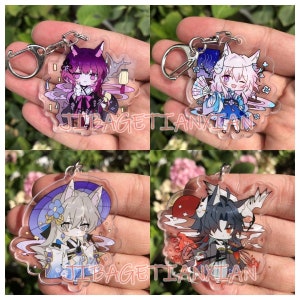Możliwość dostosowania, Honkai: Brelok akrylowy Star Rail, Dan Heng, Herta, 7 marca, Seele, Jingyuan, Blade, Bronya, Kafka
