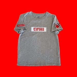 Tifosi Racing T-Shirt - Bio Baumwolle Grau - Größe S