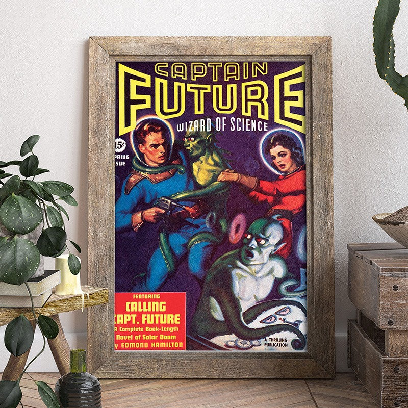 Captain Future　挿絵6点 Captain Future Art - Etsy