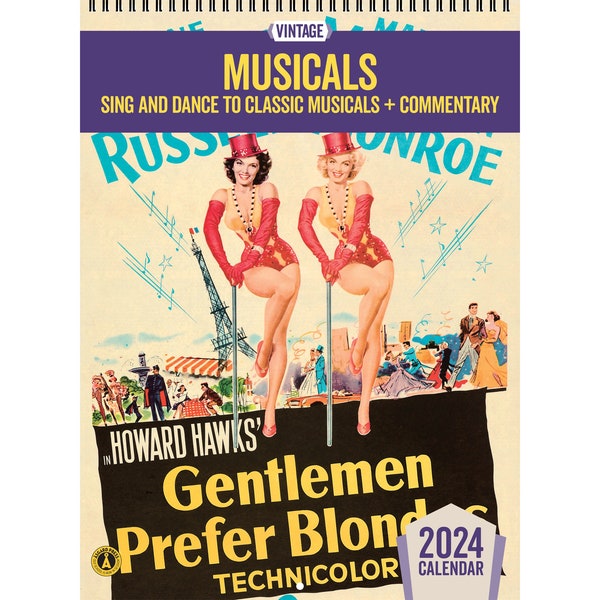Musical Theater 2024 Wall Calendar Etsy