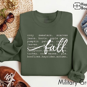 Fall Definition Shirt, Cozy Sweaters Pumpkin Leaves Tee, Autumn Thanksgiving Shirt, Fall Season T-Shirt, Cute Hello Fall Words Sweatshirt