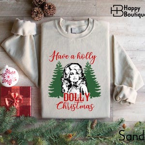 Have A Holly Dolly Christmas Sweatshirt, Western Christmas Shirt, Cowgirl Christmas T-shirt, Merry Christmas Shirt, Christmas Holiday Shirt