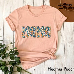 Floral Mama Shirt, Preppy Mom Sweatshirt, Cute Flower Mama T-shirt, Spring Mom Sweater, Gift For Mom, New Mom Gift, Aesthetic Mama Tee