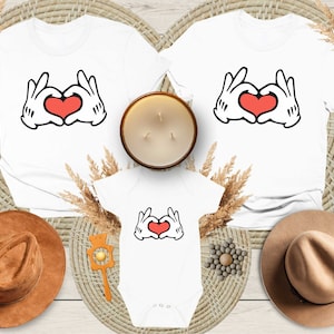 Disney Shirts, Mickey Mouse Shirt, Mickey Heart Hands Shirt, Disney Family Shirts, Disney Couple Shirts, Disney Trip Shirt, Disneyland Shirt