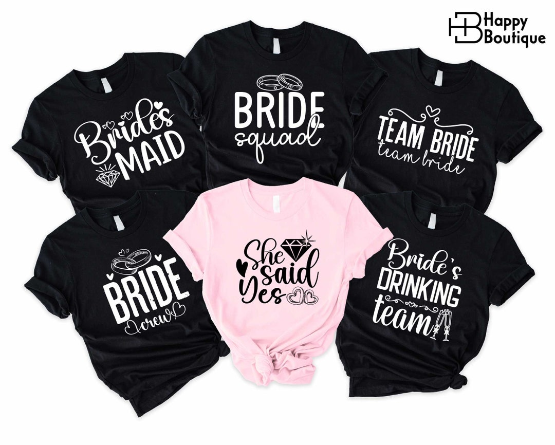 Team Bride Shirt, Bride Shirt, Bride Squad Shirt, Bridesmaid Shirts ...