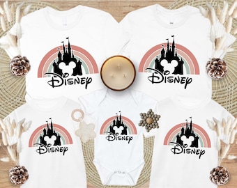 Disney Shirts, Disney Castle Shirt, Magic Kingdom Shirt, Disney Rainbow Castle Shirt, Disneyland Shirt, Disneyworld Shirts, Disney Gifts